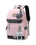 Asge Girls Backpack School Bags for Girls Nylon Waterproof College Rucksack Fashion Casual Daypack Women Bookbag Boys Schoolbag Teenagers Durable Unisex Student Backpacks