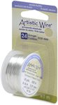 Artistic Wire-Colored Wire, 24 Gauge 10 Yards/Pkg, Natural Non-Tarnish Silver