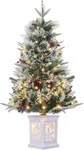 3 Ft Pre-Lit Christmas Tree, Artifi