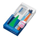 Curaprox Ortho Box - 5460 Ortho Toothbrush, Single Toothbrush, Interdental Toothbrush 07,14 & 18, Interdental Toothbrush Holder & Ortho Wax.