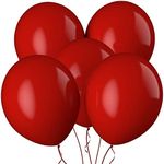 Prextex Red Jumbo Balloons - 30 Extra Large 18 Inch Red Balloons for Photo Shoot, Wedding, Baby Shower, Birthday Party and Event Decoration - Strong Latex Big Round Balloons - Helium Quality