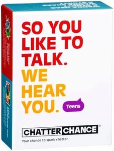 ChatterChance Conversation Starter for Teens | Exciting, Fun Conversation Games with Question Cards That Spark Connection & Understanding | Thought-Provoking Card Games for Teens with 80 Questions