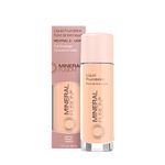 Mineral Fusion Full Coverage Foundation, Liquid Foundation - Neutral 2- Fair to Medium Complexion w/Neutral Undertones, Lightweight Matte Finish, Up to 12 Hr Hydration, Hypoallergenic & Vegan, 1 fl. oz