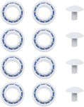 EMSea Set of 12pcs Pool Cleaner Accessories Pool Cleaning Robot C60 Plastic Ball Bearings C55 Plastic Wheel Bolts Compatible with Polaris 180 280 Pool Robot