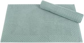 Classic Turkish Towels CTT - 2 Piece Bathroom Rugs Set, 100% Cotton Bath Mats, Comfy & Highly Absorbent Bathroom Floor Mats, Machine Washable | 20"x34"