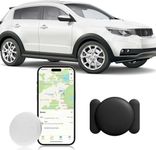 Vehicle GPS Tracker,No Monthly Fee Car Tracker with Magnetic Case,Car Tracking Device Work with Apple Find My App(iOS Only),Track Fleet,Van,Caravan,Motorbike,Bicycle,Car (Black,1PCS)
