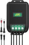 Battery Tender WaveCharge Pro 4 Bank Marine Battery Charger- 12V 40 AMP (10Amps X 4 Batteries) - Fully Automatic Weatherproof Onboard Battery Charger and Maintainer - 022-1009-DL-WH