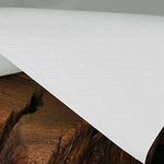 LA Linen Vinyl Dining Pads Table Protector, 52x120, White