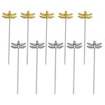 DL-DUOLAI 10-piece Cute Bunny Cocktail Pins, Stainless Steel fruit picks, Mojito, Bloody Mary, Olive appetizers, sandwiches, drink Bar home decor