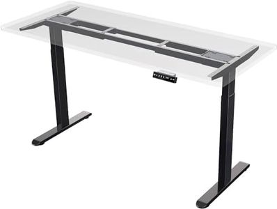 AIMEZO Adjustable Height Standing Desk Stand Sit-Stand Table with Anti-Collision System Automatic Memory Keyboard/No Desktop (Black)