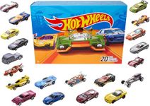 Hot Wheels Toy Cars & Trucks 20-Pack, Set of 20 1:64 Scale Vehicles for Play or Display, Instant Collection (Styles May Vary)