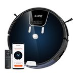 ILIFE A80 Pro Robotic Vacuum and Mop, Honeycomb Dust Tank, Large Water Tank, Roller Brush, Remote Control, App, Alexa and Google Home Compatible, Cleans Up to 2000 Sqft, Suitable for All Floor Types