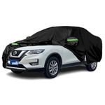 Qnmittry Waterproof Car Covers Compatible with 2010-2024 Nissan X-Trail, All Weather Custom-fit Car Cover with Zipper Door for Rain Snowproof UV Windproof Protection