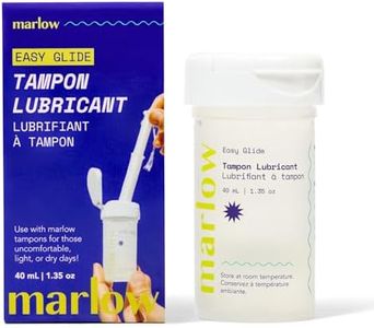 Marlow Revolutionary Tampon Lubricant, Makes Tampons Easy to Use, Pain Free Tampon Insertion, Easy Mess Free Application, pH Balanced, Water Based, Travel Friendly, 40mL
