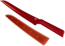 Kuhn Rikon Color Plus Bread Knife 8 inch Blade Red