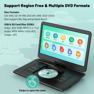 Portable DVD Player 17.5" HD – Large Screen, Travel-Friendly