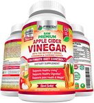 Apple Cider Vinegar Capsules Max 1740mg with Mother - 100% Natural & Raw with Cinnamon, Ginger & Cayenne Pepper - Ideal for Healthy Living, Detox & Digestion -120 Vegan Pills