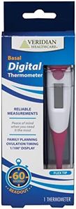 Veridian Healthcare Basal Digital Thermometer for Ovulation Tracking, Natural Family Planning and Fertility | Fahrenheit and Celsius