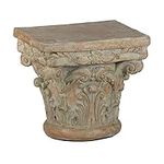 A&B Home Pedestal Column Top Plant Stand, Living Room Garden Balcony Plant Stand, 10" x 10" x 9"