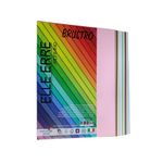 BRUSTRO Elle Erre Coloured Card Stock Craft Paper A4 Size 220 GSM Mixed Soft Colours 24 Sheets Pack(12 Colours X 2 Sheets)