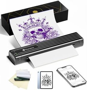 Phomemo TP83 Wireless Tattoo Stencil Printer, Upgraded Thermal Tattoo Printer Machine with 10pcs Transfer Paper, Bluetooth Tattoo Printer for Tattoo Artists & Beginners, Compatible with iPad Phone PC