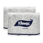 KLEENEX 60049 Toilet Tissue - 2 ply Toilet Paper - 12 Toilet Rolls x 160 Toilet Tissue Sheets - Sheet Size 9.8 x 13.5 cm (1,920 sheets)