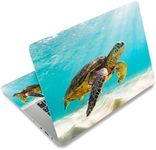 12.1 13 13.3 14 15 15.4 15.6 Inches Personalized Laptop Skin Sticker Universal Netbook Skin Sticker Reusable Notebook PC Art Protector Cover by AORTDE(Sea Turtle)