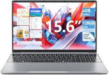 SGIN 15.6 Inch Laptop, 4GB RAM 128GB SSD Home 11 Notebook, Celeron N4000, Up to 2.8GHz, 2.4/5.0G WiFi, Bluetooth 4.2, Expandable Memory 512GB TF