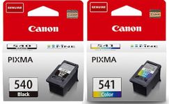 Canon PG 540 and CL 541 Ink Cartridges Pack of 2, Black and Colour