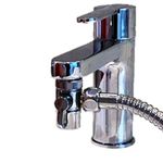 Zotti Tap Diverter for Kitchens & Bathrooms Sinks - M22 x M24 | Polished Chrome Faucet Adapter for Taps | Add to Showers, Baths Or Sinks for A Bidet Sprayer | 28mm / 24mm Diverter Valve Attachment