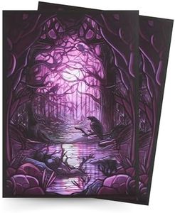 Arcane Fortress MTG Card Sleeves – 100 Count | Ultra-Durable Matte Art Card Sleeves for Intense Shuffling | Premium Fit for Magic: The Gathering Cards | Standard Size Wear-Resistant MTG Sleeve - Black