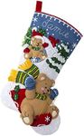 Bucilla Felt Applique 18" Stocking 