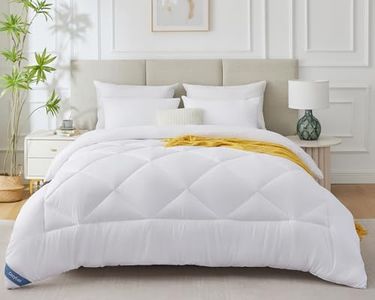CozyLux Edredón Cama 135/150 Relleno Nórdico 220x240 cm de Microfibra 450 gsm Edredón Invierno 240x220cm Cálido, Suave y Transpirable, Blanco