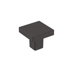 Amerock | Cabinet Knob | Matte Black | 1-3/16 inch (30 mm) Length | Monument | 1 Pack | Drawer Knob | Cabinet Hardware