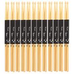 Vbestlife Professional 12 Pairs Drumsticks Maple Wood Snare Drum Stick Drum Hammer Hardwood Drum Stick Practice On?Stage Performance 5A