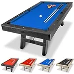 GoSports 7 ft Pool Table with Wood 