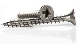 Rkgd Chipboard Screw Philips Ponzi Flat Head Tapping Screws Wood Screw for Industrial & Home Use in Wood & Particle Board Zinc Plated (Size 5X50 mm) (300 Pcs)