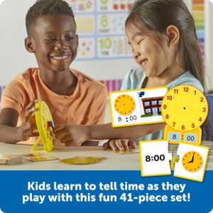 Learning Resources Time Activity Set – Educational Clock Toy for Kids