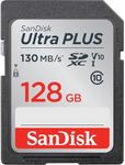 SanDisk Ultra Plus SD Card, 128GB, 