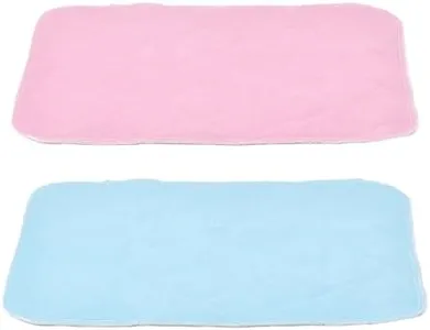 Noa Store Washable Pee Pads for Dogs - 18"x24" Reusable Incontinence Bed Pads - Durable Bed Underpad - Versatile Protection for Pets and Babies - Ideal for Potty Training - Pack of 2 (Blue & Pink)