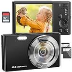 4K Digital Camera, 48MP Compact Cam