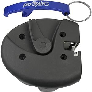 Türschloss Schloss Innenschloss Türgriff Tür Wohnwagen Wohnmobil Caravan Boot schwarz 1075 im Set mit pro-Styling Schlüsselanhänger