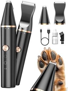 oneisall Tondeuse pour chien Rasoir pour Chiens Chat faible bruit pour tailler les poils de chien autour des pattes, des yeux, des oreilles, du visage
