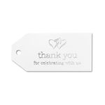 Hortense B. Hewitt 23863 White Linked at Heart Favor Cards
