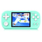 KAVOYI Handheld Games Consoles for Kids Preloaded 218 Retro Video Games, Portable Gaming Player with Rechargeable Battery 3.0" LCD Screen, Mini Arcade Electronic Toy Gifts for Boys Girls, Cyan