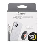 Nite Ize, Inc. STOMS-01-R8 Nite IZE Steelie Orbiter Plus Socket + Metal Ring, Holder iPhone 12 / Mini/Pro Max, Car Works with MagSafe Charger Magnetic Mount, Black