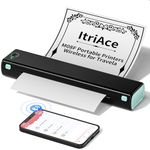 ItriAce M08F Portable Printers Wireless for Travel,Portable Bluetooth Printer Support 8.5''x 11'' US Letter Compatible with Android, iOS Phone & Laptop, Inkless Printer for Office, Home, School