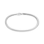 LeCalla 925 Sterling Silver BIS Hallmarked Italian Snake Chain Bracelet for Women and Girls 6.5 Inches