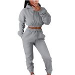 Tracksuit Womens Full Set UK Sale Clearance,Ladies Hoodies and Jogging Bottoms Cropped Tracksuits Autumn Winter Teenager Girls Track Suit Running Walking Hiking Yoga Gym Set Two Piece Outfit