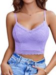 Avidlove Lace Bralette for Women Spaghetti Strap Tank Top V Neck Slim Basic Camisoles